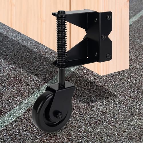 4 Inch Heavy Duty Gate Caster with 360 Degree Swivel Black