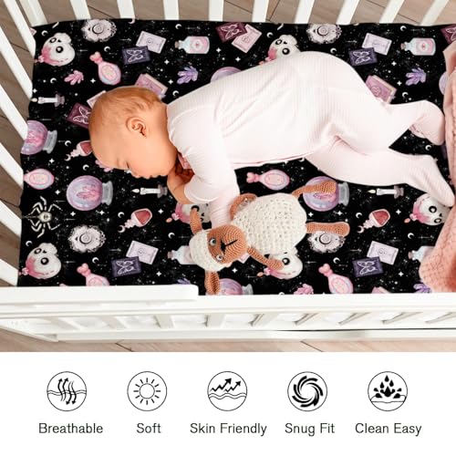 KASTLEE Halloween Baby Crib Sheets 52x28 360 Elastic
