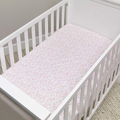 Lambs Ivy Organic Cotton Crib Sheet Leopard Print