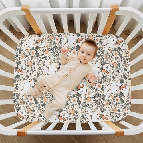 MNSRUU Crib Sheets for Boys Girls Soft Breathable Fitted Playard Bedding
