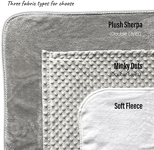 Customized Woodland Theme Baby Blanket with Name and Date