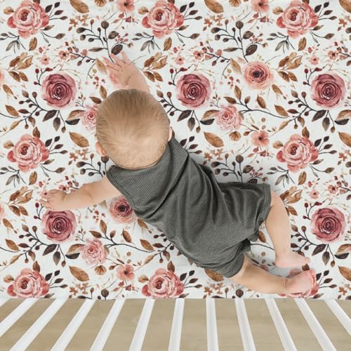Vintage Wild Flowers Crib Sheets 52x28