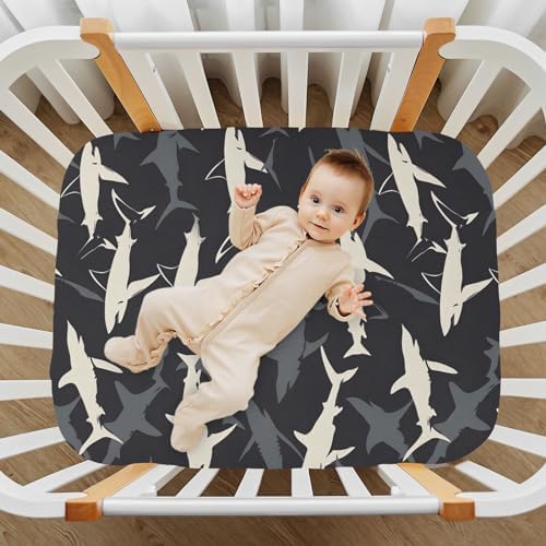 ALAZA Crib Sheets for Girls and Boys Soft Fitted Sheet