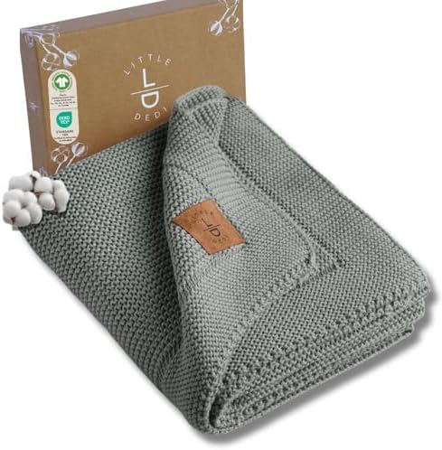 Little Dedi Organic Cotton Swaddling Blanket - 30x40 Neutral