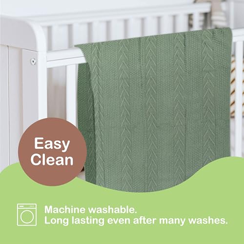 Organic Cotton Baby Blanket - Soft Breathable for Newborns