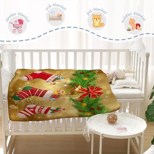 YeeJu Fuzzy Plush Christmas Throw Blanket for Baby and Toddler