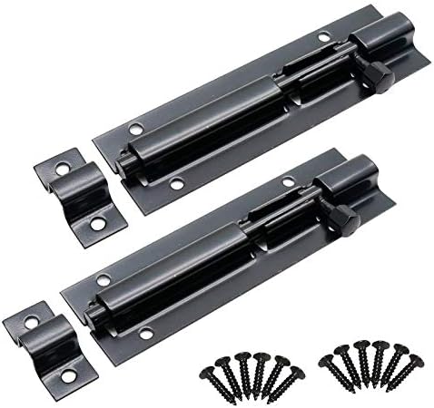LC LICTOP 4 Inch Stainless Steel Slide Bolt Latch 2pcs