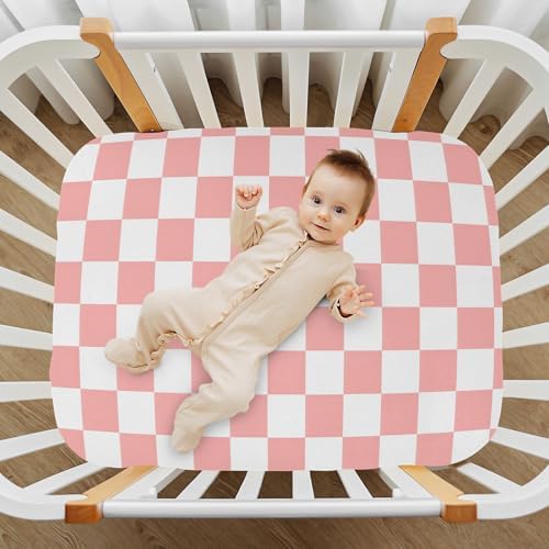 MNSRUU Crib Sheets for Boys Girls Soft Breathable Fitted Bedding