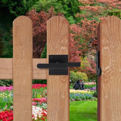 Heavy Duty Double Gate Latch with Self Locking Mechanism