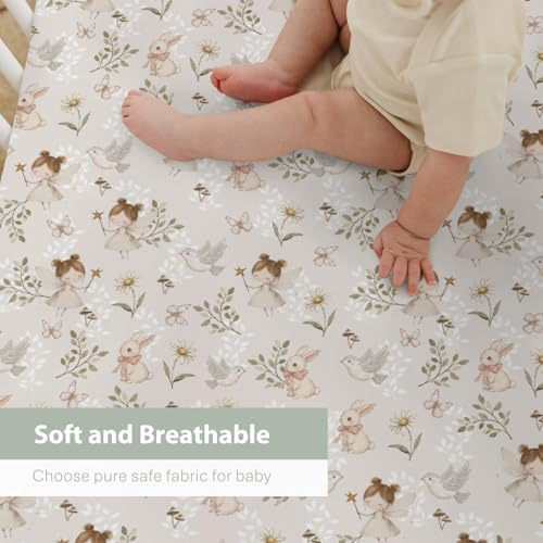 Boho Fairies Baby Crib Sheets 28x52 Inches