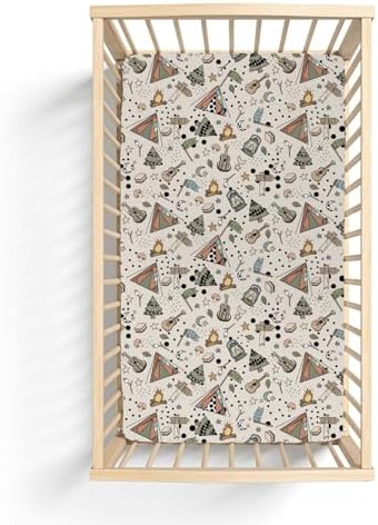 Leopard Pattern Baby Crib Sheets for Boy Girl 28x52