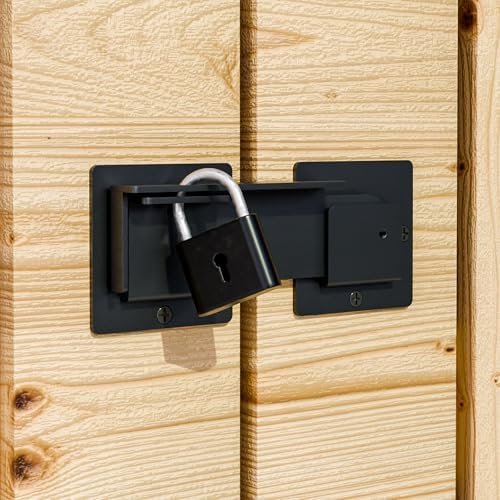 2Pack 75 Inch Flip Gate Latch Lock with Padlock Hole 1