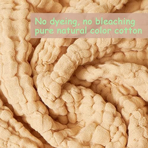 Daxue 100 Natural Cotton Swaddling Blankets - 43x43 Inch Breathable Muslin Wrap