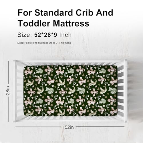 KASTLEE Cute Baby Dragons Crib Sheets 52x28 1