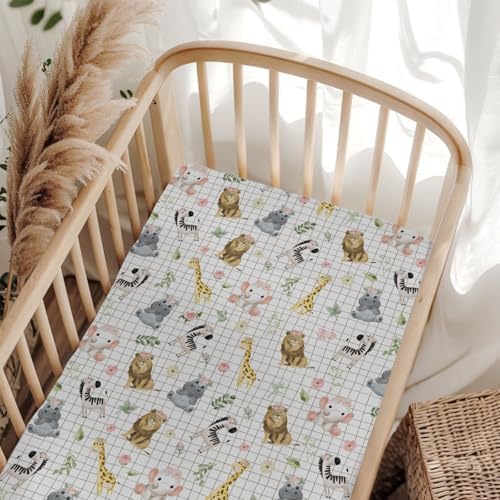 ZoUbqchY African Safari Animals Crib Sheets