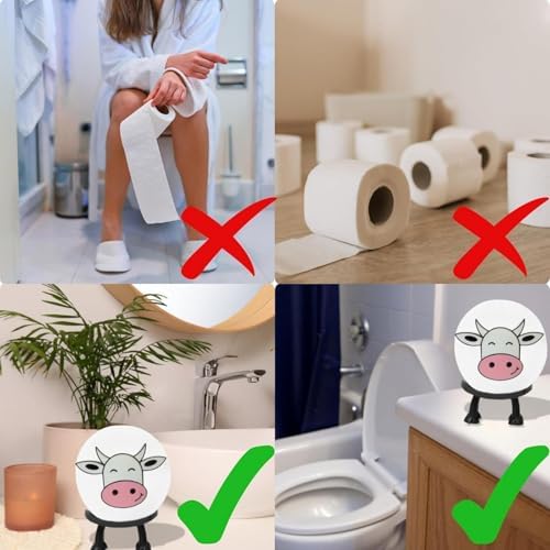 Adorable Cow Toilet Paper Holder for Bathroom Decor