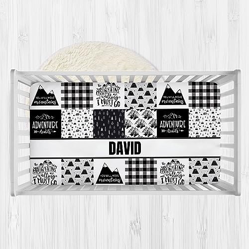Personalized Baby Crib Sheets with Name Soft Safe