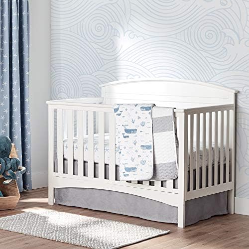 Lush Decor 2 Pack Organic Cotton Crib Sheets with Drop