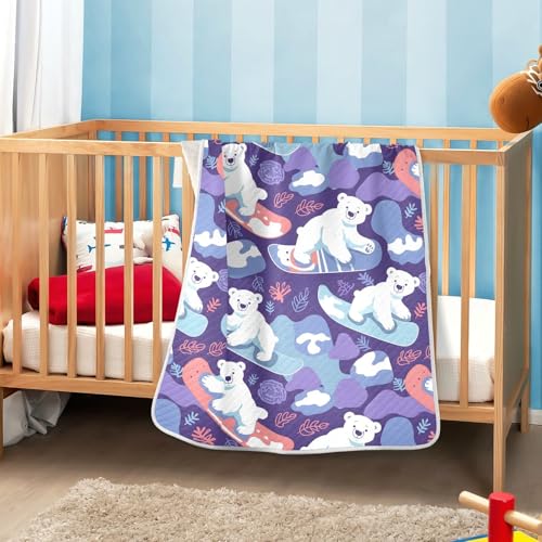 ALAZA Cute Bear Swaddle Blanket 30x40 Inches
