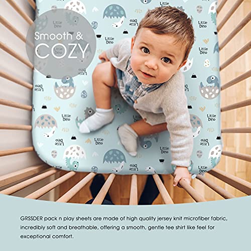 GRSSDER Ultra Soft Stretchy Crib Sheets 2 Pack 1