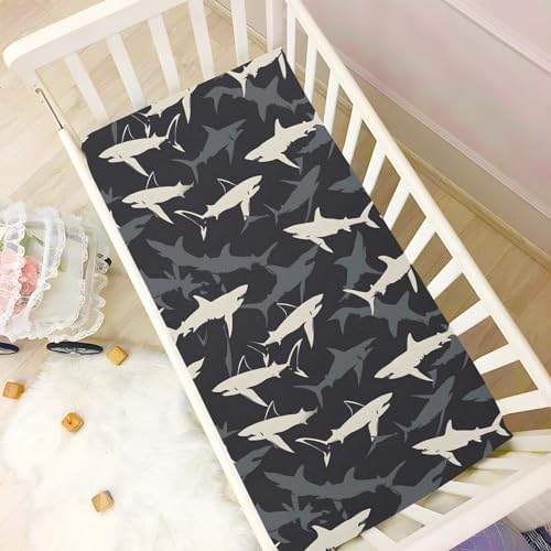 ALAZA Crib Sheets for Girls and Boys Soft Fitted Sheet