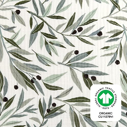 Babyletto Organic Cotton Crib Sheet - Olive Branches