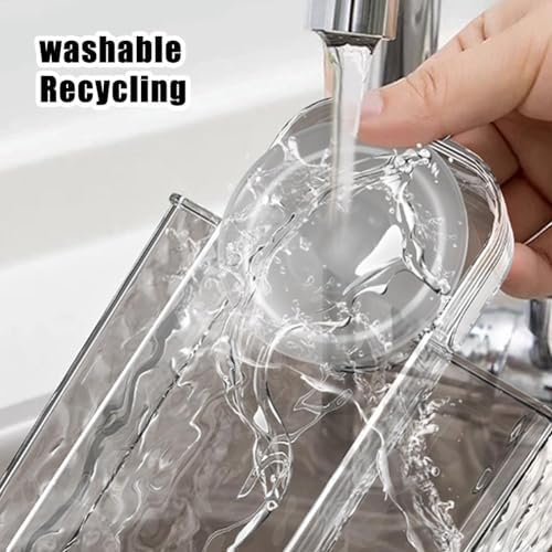 Kitchen Wipes Storage Box Wall Mounted Tissue Holder Non-Slip Refillable Container