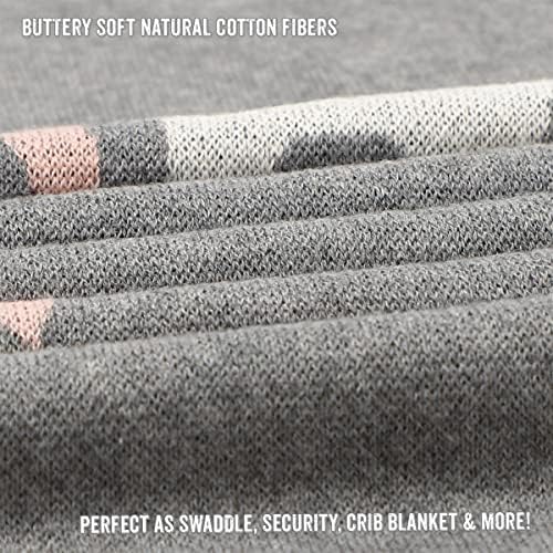 Bleu La La Cotton Swaddle Blanket - Unicorn Grey