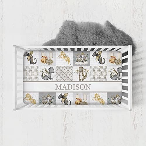Noverbibi Personalized Crib Sheets with Name