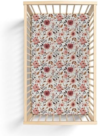 Vintage Wild Flowers Crib Sheets 52x28