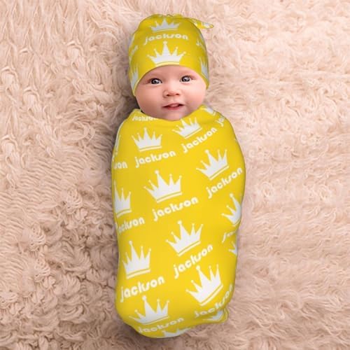 Custom Baby Swaddle Blanket with Name