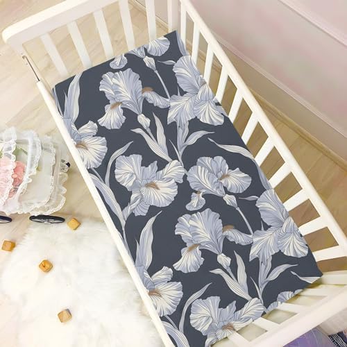 ALAZA Paisley Crib Sheets for Girls and Boys