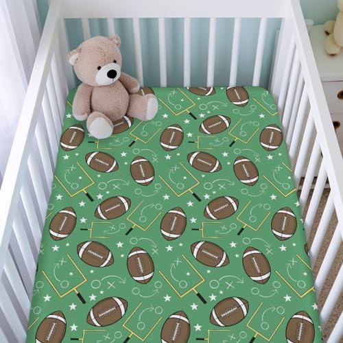 KASTLEE American Football Fitted Crib Sheet 52x28