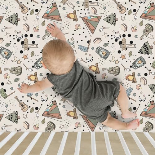 Leopard Pattern Baby Crib Sheets for Boy Girl 28x52