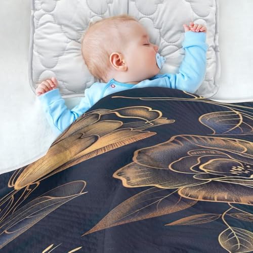 Flildon 30x40 Inch Cotton Swaddle Blanket for Baby