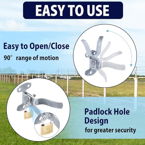 SIHAI 1-38 Chain Link Fence Gate Latch Flat Back