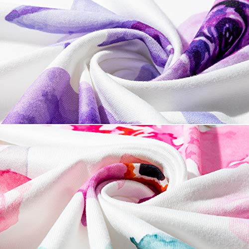 R HORSE Newborn Baby Swaddle Blanket with Headband Set 2 Pack