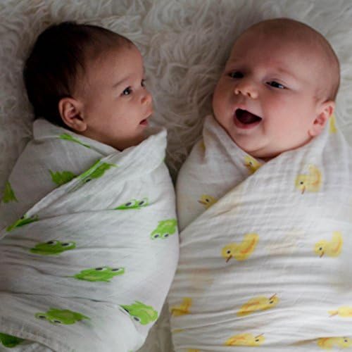 WeeSprout Organic Swaddle Blankets Set of 2