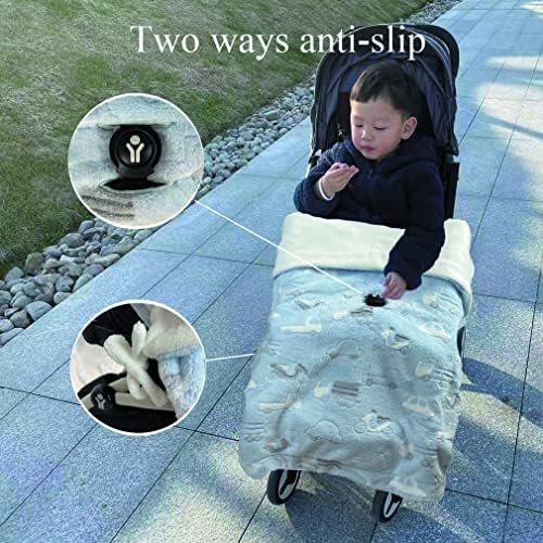 CozyMe Adjustable Stroller Blanket with Sun-Shade Function