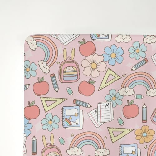 Pastel Crib Sheets 52x28 Inch for Baby Boy or Girl