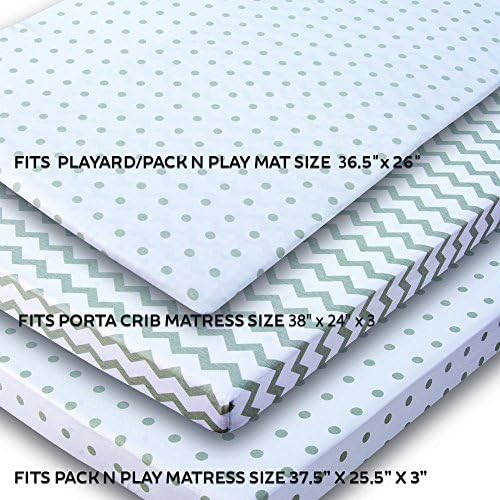 Elys Co Kids Waterproof Pack n Play Sheet 2 Pack 1