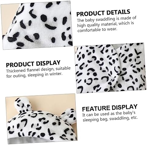 Abaodam 1pc Cow Sleeping Bag Baby Swaddle Blanket