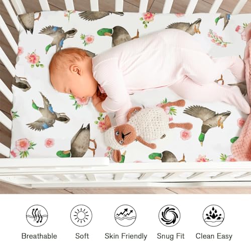 KASTLEE Wild Duck Crib Sheet 52x28