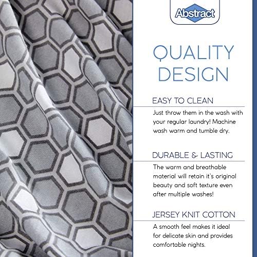 Abstract Cotton Crib Sheets - Ultra Soft 28x52 Fitted for Standard Crib Mattress