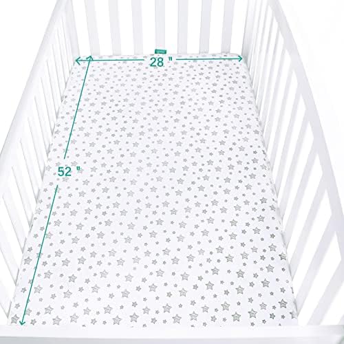 Biloban Waterproof Crib Mattress Protector 2 Pack
