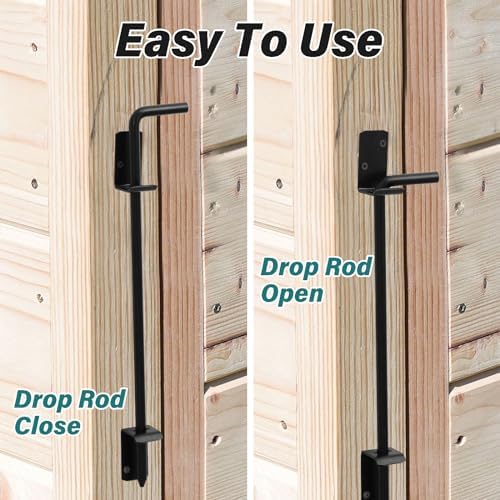 HOME MASTER HARDWARE 18 Black Cane Bolt Gate Latch