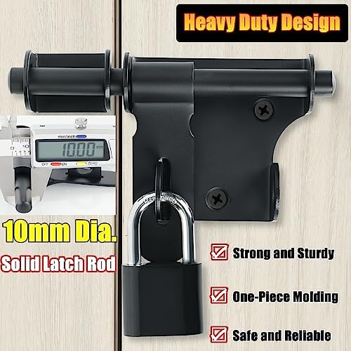 Alise 4 Inch Black Stainless Steel Gate Latch