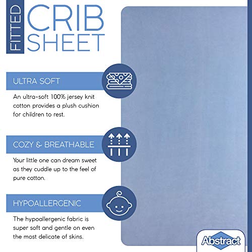 Pack n Play Fitted Sheet - Solid Blue 27x39