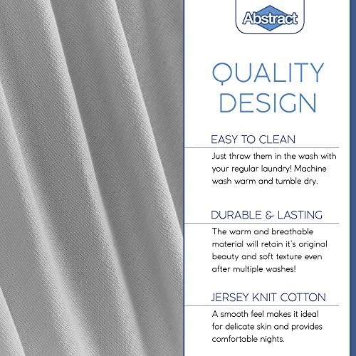 Abstract Cotton Crib Sheets - Fitted 28x52 Solid Gray