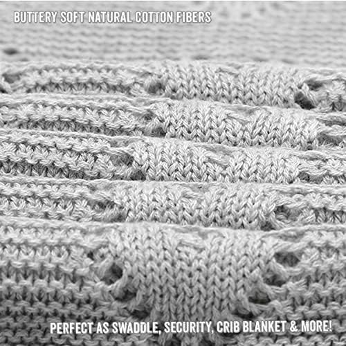 Bleu La La 100 Cotton Swaddle Blanket - Soft Warm Cozy